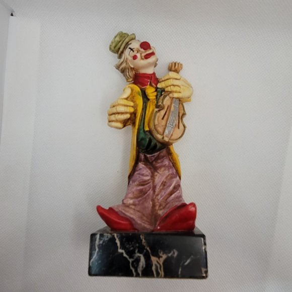 Simonelli Resin Clown Figurine With Fiddle - Picture 4 of 9
